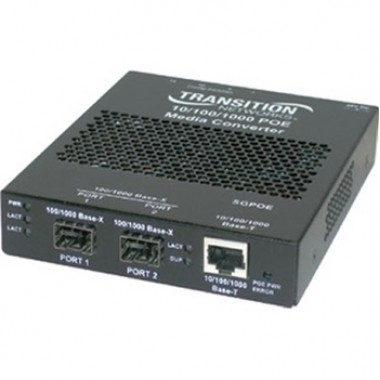 Gigabit PoE Media Converter 10/100/1000Base-T to 1000Base-SX MM SC