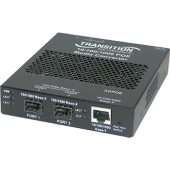 Gigabit PoE Media Converter 10/100/1000Base-T to 10/1000 Base-X SFP