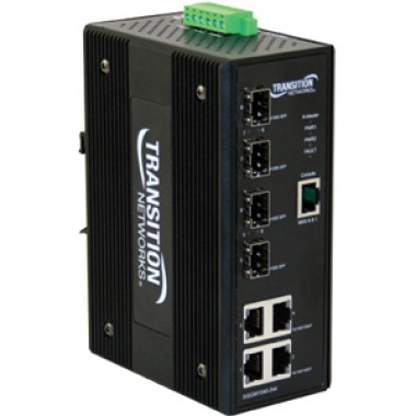4-Port Managed 4 10/100/1000Base-TX Industrial Ethernet Switch +1000Base-X