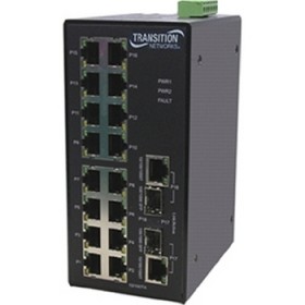 High Temp Unmanaged Industrial Switch 16-Port 10/100Base-TX 2-Port