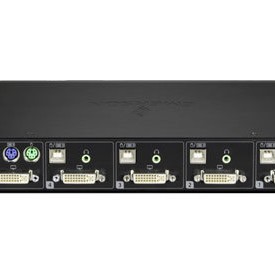 Cybex Secure 4K UHD KVM Switch - 4-Port DVI-I, EAL4+ NIAP PP3.0, TAA Compliant