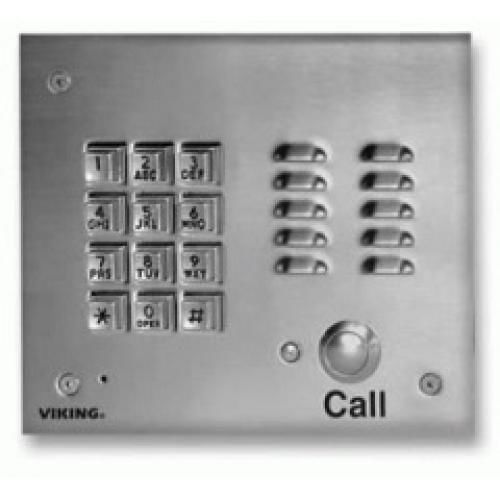 Viking Electronics K1700-3 Viking K-1700-3 Stainless Steel Door Phone