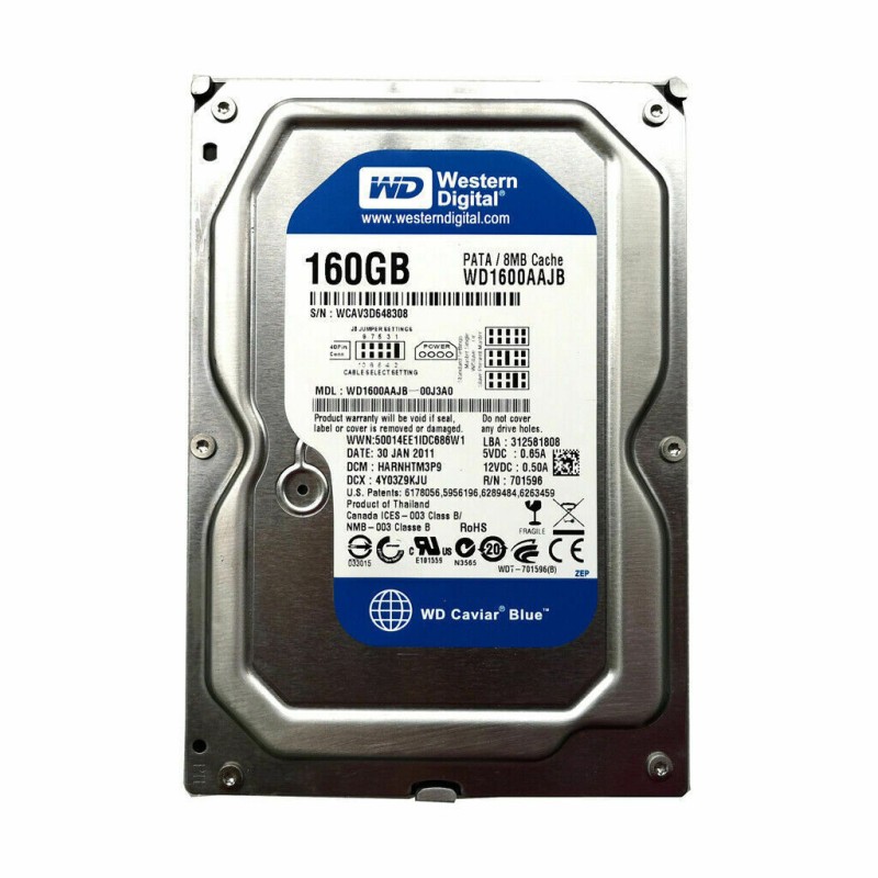 Western Digital WD1600AAJB 160GB IDE 3.5-Inch Hard Drive Drive HDD