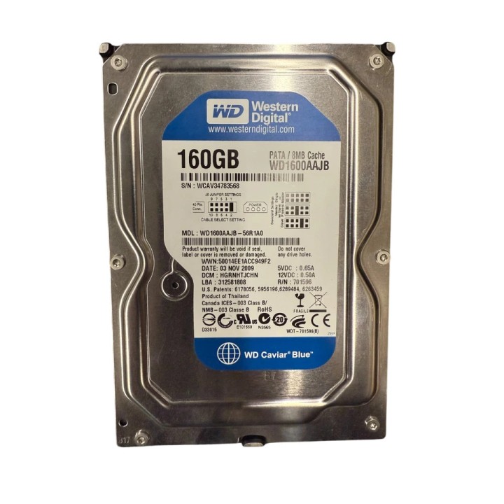 Western Digital WD1600AAJS 160 GB SATA 3.5-Inch Hard Drive Desktop Storage