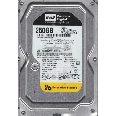 250GB 7200 RPM 64MB Cache SATA 3.0Gb/s 3.5-Inch SATA Internal Enterprise Hard Drive Bare Drive