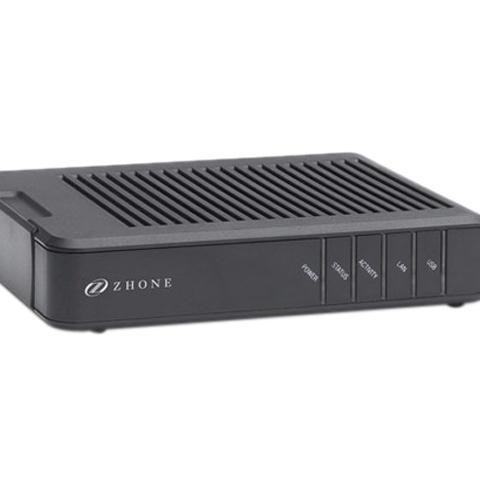 Zhone 6381-A4-200 ADSL2+/R CPE Bridge / Wired Router with USB & Ethernet Port