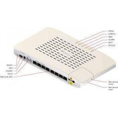 GPON Uplink, 2x POTS, 8x GigE with PoE