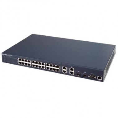 24-Port Managed 10/100 Gigabit Ethernet/ SFP Ports Stackable Switch