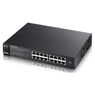 ZyXEL ES1100-16P 16-Port Unmanaged 10/100 Ethernet 802.3af PoE Switch