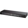 24-Port 10/100 Web Smart Switch with 4 Uplink Ports