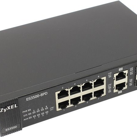 ZyXEL ES3500-8PD 8-Port Layer 2 FE Managed Gigabit Ethernet Switch