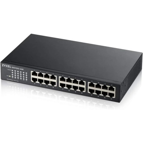 ZyXEL GS1100-24E 24-Port 10/100/1000 Gigabit Desktop Switch with Energy Efficient Ethernet ZyXEL GS1100-24E 24-Port 10/100/1000 Gigabit Desktop Switch with Energy Efficient Ethernet