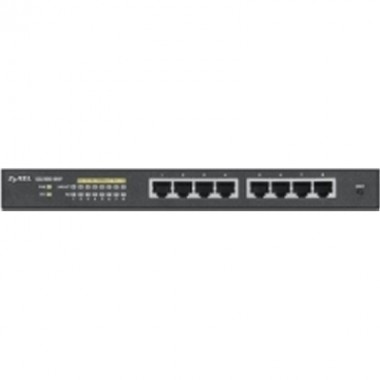 8-Port Fanless Web Managed Gigabit Ethernet PoE+ L2 Switch