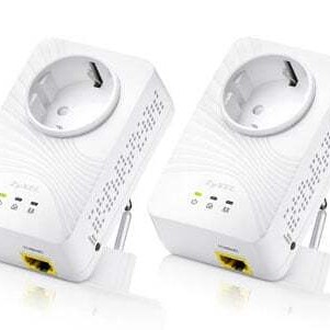 Mini 500MBPS Ethernet Powerline Adapter FE Passthrough PowerLine