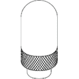 Cisco AIR-ANT2422SDW-R Aironet Very Short 2.4 GHz 2.2 dBi Low Profile Monopole Antenna White Rp-tnc