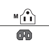Cisco CAB-US515-C15-US 8FT NEMA 5PT15 to-IECPTC15 Standard Power Cord